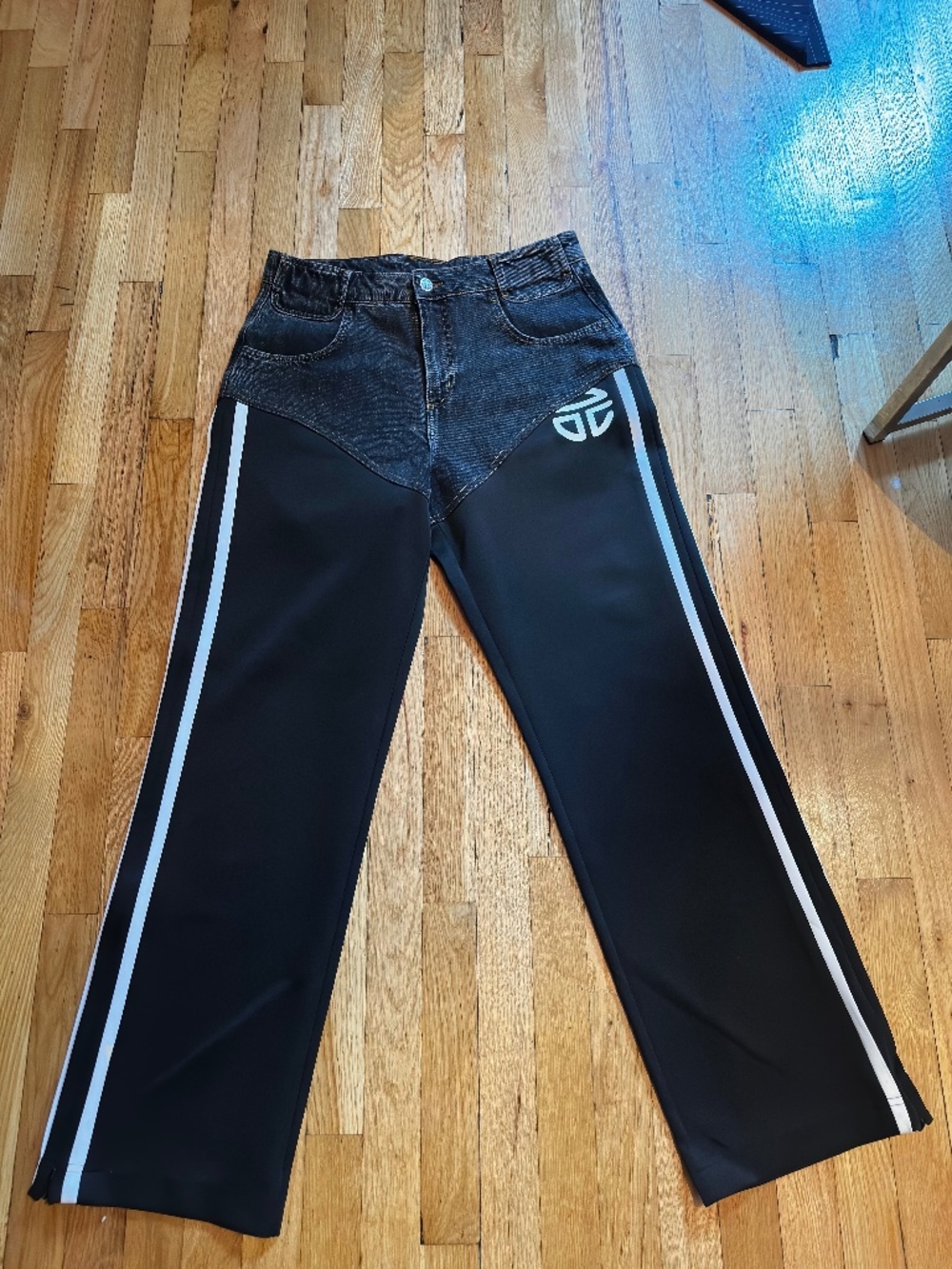 Telfar Denim Track Pants